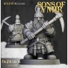 Dwarfs Miners Unit x7 + command - Bigusson - Druk 3d- Highlands Miniatures