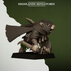 Sewer Vermin Assassins - Druk 3d - Highlands Miniatures