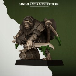Sewer Vermin Assassins - Druk 3d - Highlands Miniatures