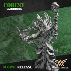 OLD TREEDRUID | 32mm/28mm | White Angel Miniatures | Wood Elves | Tabletop