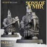 Dwarfs Miners Unit x7 + command - Bigusson - Druk 3d- Highlands Miniatures