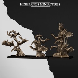 Bats Swarms | RPGs | 32mm 28mm | Highlands Miniatures | Vampire