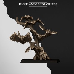 Bats Swarms | RPGs | 32mm 28mm | Highlands Miniatures | Vampire