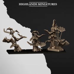Bats Swarms | RPGs | 32mm 28mm | Highlands Miniatures | Vampire