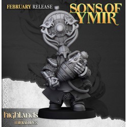 Dwarf Firespitters x7 + command - Bigusson - Druk 3d- Highlands Miniatures