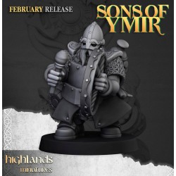 Dwarf Firespitters x7 + command - Bigusson - Druk 3d- Highlands Miniatures