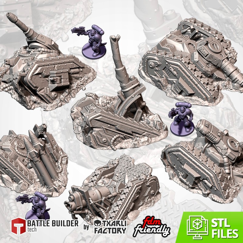 DESTROYED TANKS 2 - Bigusson - druk 3d - Txarli Factory