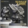 Dwarfs Warriors Two Handed Unit x7 + command - Highlands Miniatures