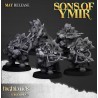 Dwarf Rangers x7 + command group - Bigusson- Druk 3d- Highlands Miniatures