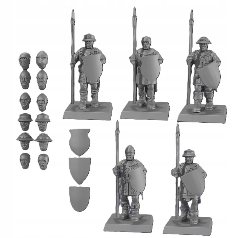 Breton Men-at-arms w/ Polearms & Medium Armor x 10 | Monstrous Encounters