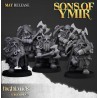 Dwarf Rangers x7 + command group - Bigusson- Druk 3d- Highlands Miniatures
