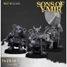 Dwarf Rangers x7 + command group - Bigusson- Druk 3d- Highlands Miniatures