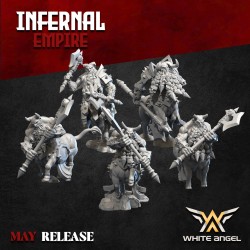 INFERNAL CENTAUR (EXTRA PACK) x12- Druk 3D - White Angels