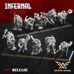 INFERNAL CENTAUR (EXTRA PACK) x12- Druk 3D - White Angels