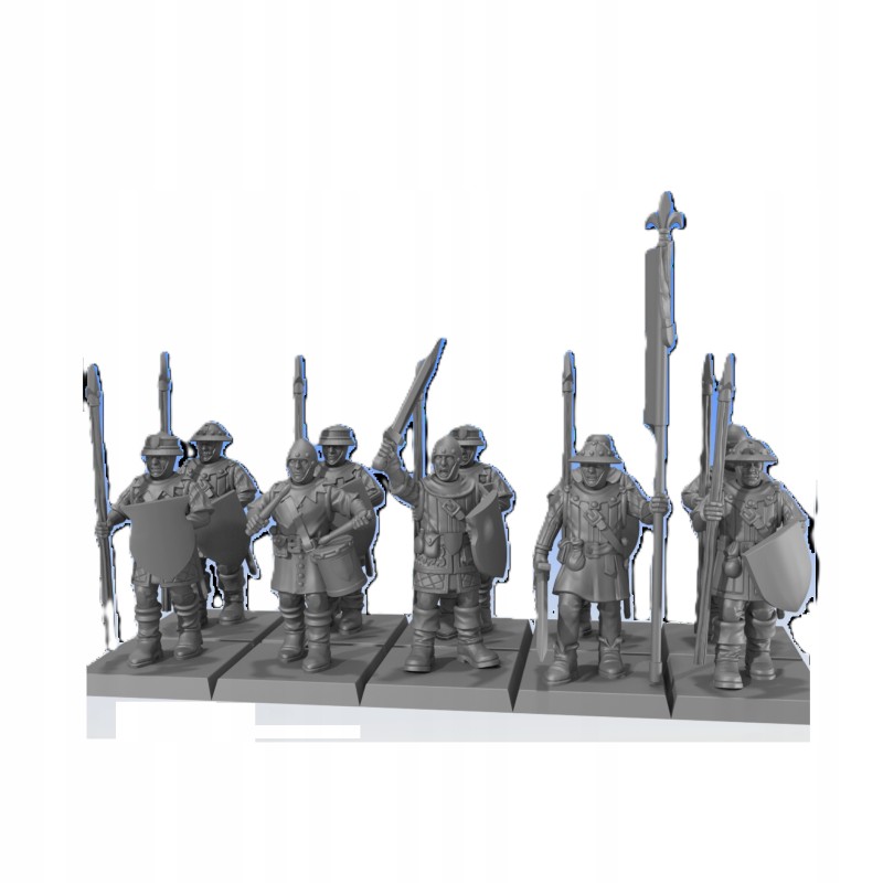 BRETON: Men-at-arms Unit x 10| RPGs |32mm/28mm | Monstrous Encounters