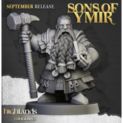 Dwarf Kingsguard Unit x7 + cmd - Bigusson - Druk 3d - Highlands Miniatures
