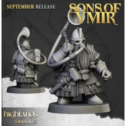 Dwarf Kingsguard Unit x7 + cmd - Bigusson - Druk 3d - Highlands Miniatures