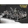 Dwarfs Warriors Unit x7 + cmd - Bigusson - Druk 3d - Highlands Miniatures