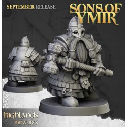 Dwarf Kingsguard Unit x7 + cmd - Bigusson - Druk 3d - Highlands Miniatures