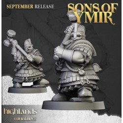 Dwarf Kingsguard Unit x7 + cmd - Bigusson - Druk 3d - Highlands Miniatures