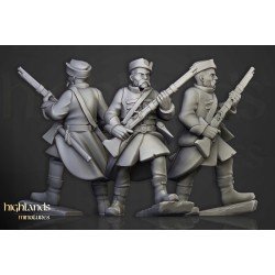 Harbor Streltsy x7 + cmd - Druk 3d - Highlands Miniatures