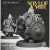 Dwarf Veterans Unit x7 + cmd - Bigusson - Druk 3d - Highlands Miniatures