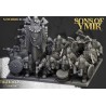 Dwarf Huscarls Unit x7 + cmd - Bigusson - Druk 3d - Highlands Miniatures