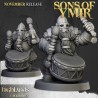 Dwarf Huscarls Unit x7 + cmd - Bigusson - Druk 3d - Highlands Miniatures
