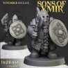 Dwarf Huscarls Unit x7 + cmd - Bigusson - Druk 3d - Highlands Miniatures