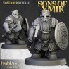 Dwarf Huscarls Unit x7 + cmd - Bigusson - Druk 3d - Highlands Miniatures