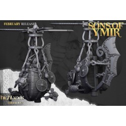 Dwarf Flying Machine - Druk 3d - Highlands Miniatures