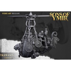 Dwarf Flying Machine - Druk 3d - Highlands Miniatures