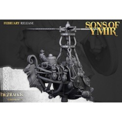 Dwarf Flying Machine - Druk 3d - Highlands Miniatures