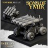 Dwarf Artillery organ gun + crew - Druk 3d - Highlands Miniatures