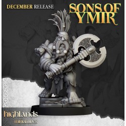 Dwarf Dragonseeker - Bigusson - Druk 3d - Highlands Miniatures