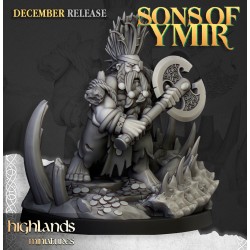 Dwarf Dragonseeker - Bigusson - Druk 3d - Highlands Miniatures