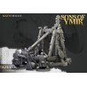 Dwarf Old Siege Engine Capatult + crew - Druk 3d - Highlands Miniatures