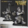 Dwarf Deathseekers x7 +cmd - Bigusson - Druk 3d - Highlands Miniatures