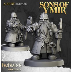 Dwarf Old Siege Engine Capatult + crew - Druk 3d - Highlands Miniatures