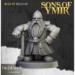 Dwarf Old Siege Engine Capatult + crew - Druk 3d - Highlands Miniatures