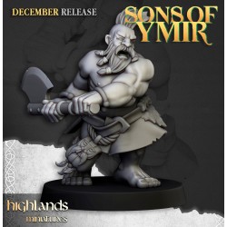 Dwarf Deathseekers x7 +cmd - Bigusson - Druk 3d - Highlands Miniatures