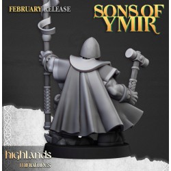 Dwarf Runepriest v1 - Bigusson - Druk 3d - Highlands Miniatures