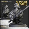 Dwarf Pikemen Unit x7 + 3 cmd - Bigusson - Druk 3d - Highlands Miniatures
