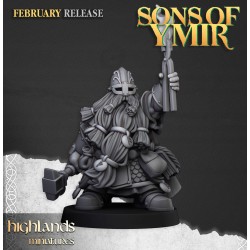 Dwarf Runemaster 2 - Bigusson - Druk 3d - Highlands Miniatures