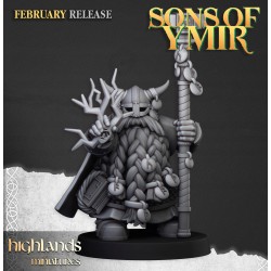 Dwarf Runemaster 1 - Bigusson - Druk 3d - Highlands Miniatures