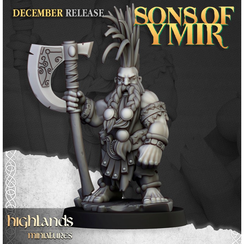 Dwarf Giantseeker - Bigusson - Druk 3d - Highlands Miniatures Dwarf Giantseeker - Bigusson - Druk 3d - Highlands Miniatures
