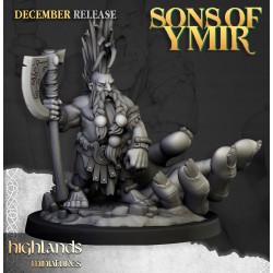 Dwarf Giantseeker - Bigusson - Druk 3d - Highlands Miniatures