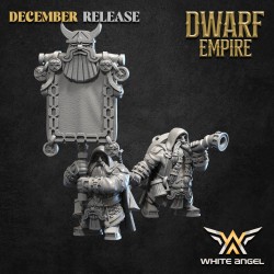 DWARF RANGER x 7 + 3 cmd - Bigusson - Druk 3D - White Angels