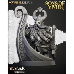 Dwarf Sea Lord - Bigusson - Druk 3d - Highlands Miniatures