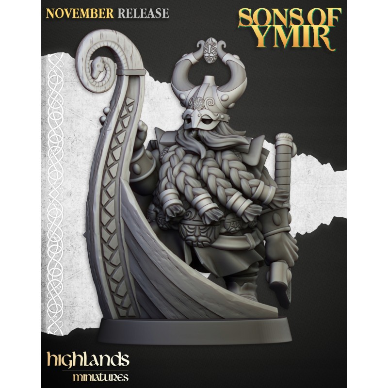 Dwarf Sea Lord - Bigusson - Druk 3d - Highlands Miniatures Dwarf Sea Lord - Bigusson - Druk 3d - Highlands Miniatures